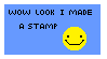 i made a stamp woohoo